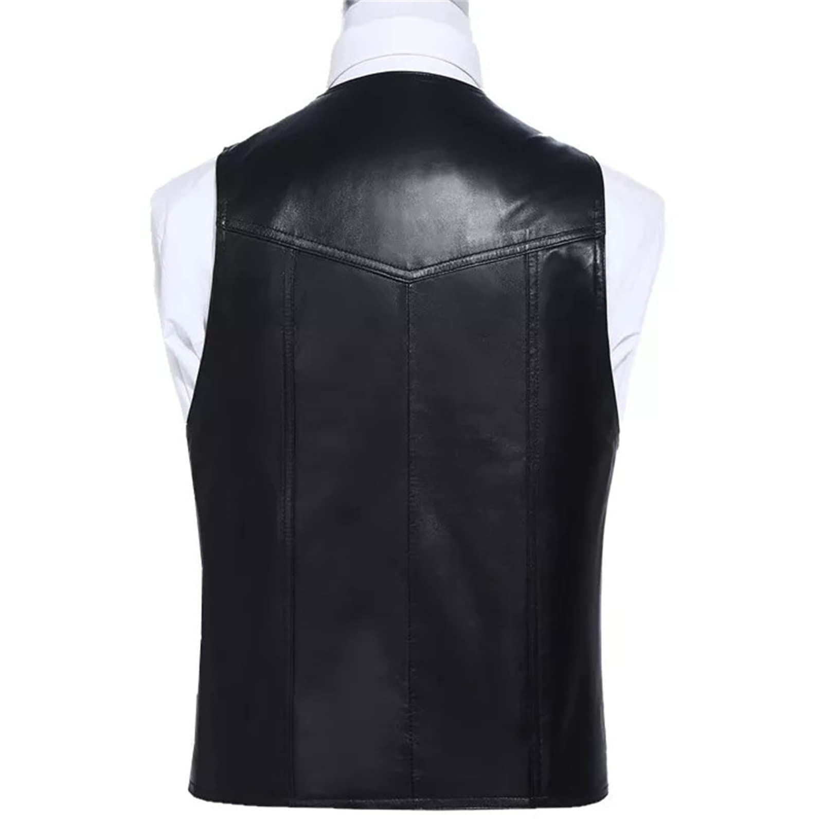 SHELLAC シワ加工レザーベスト ノースリーブ SHELLAC シワ加工レザーベスト ノースリーブ SHELLAC シワ加工レザー